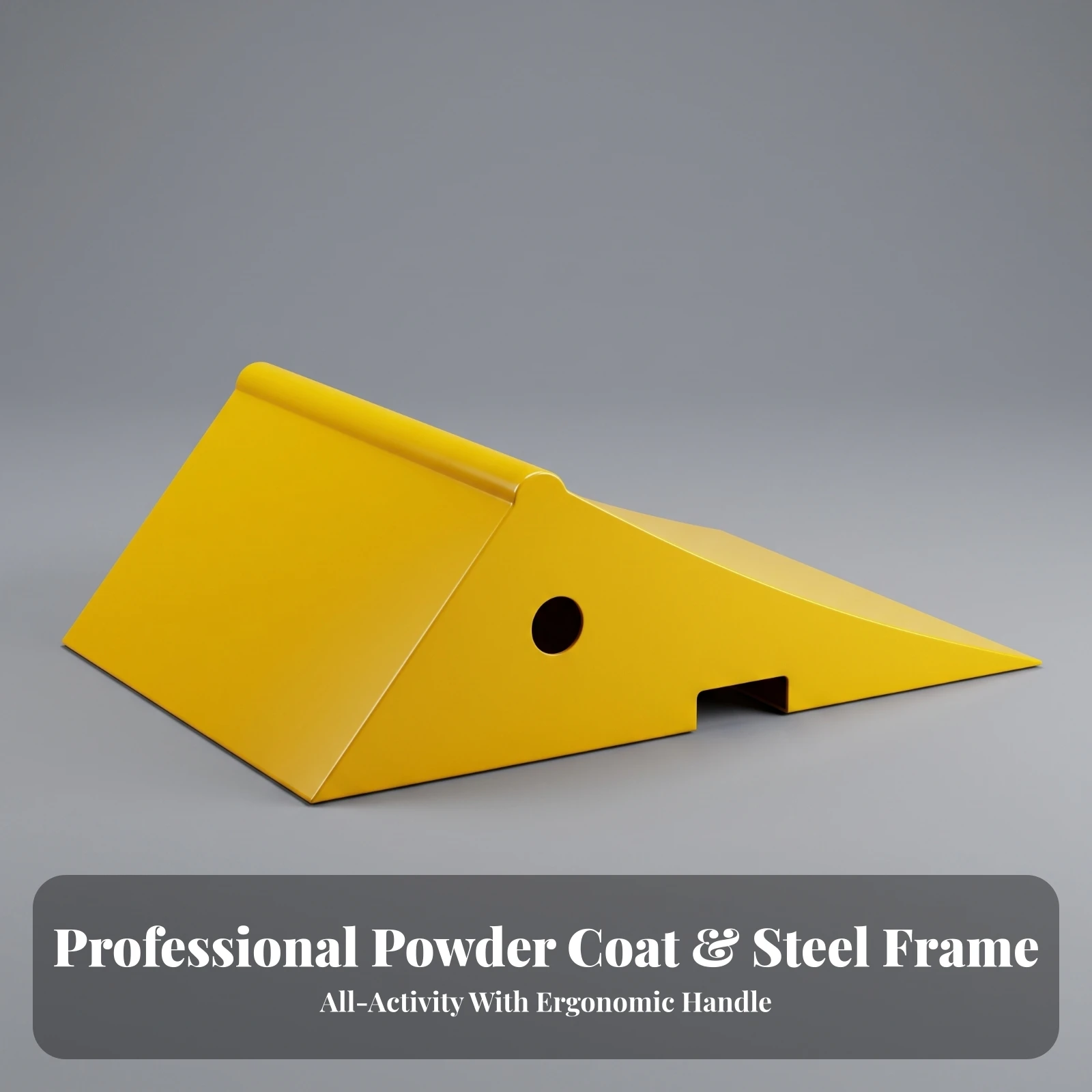 Steel Sports Ramp Triangular Wedge Ramp Ramps Sturdy Compact for Skaters, Skateparks, Playgrounds