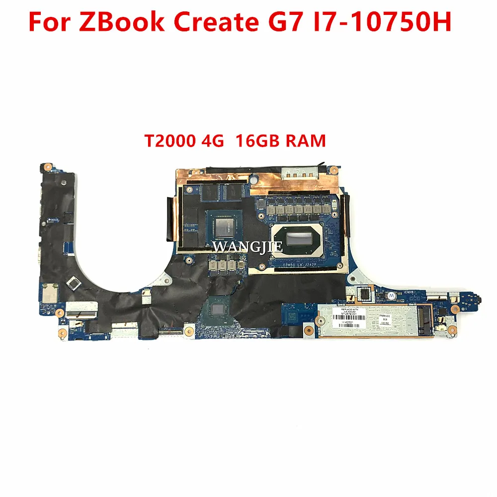 

LA-J242P для ноутбука HP ZBook Create G7, материнская плата M12879-001 M12879-601 SRH8Q I7-10750H CPU T2000 4G GPU 16 ГБ ОЗУ, 100% рабочая
