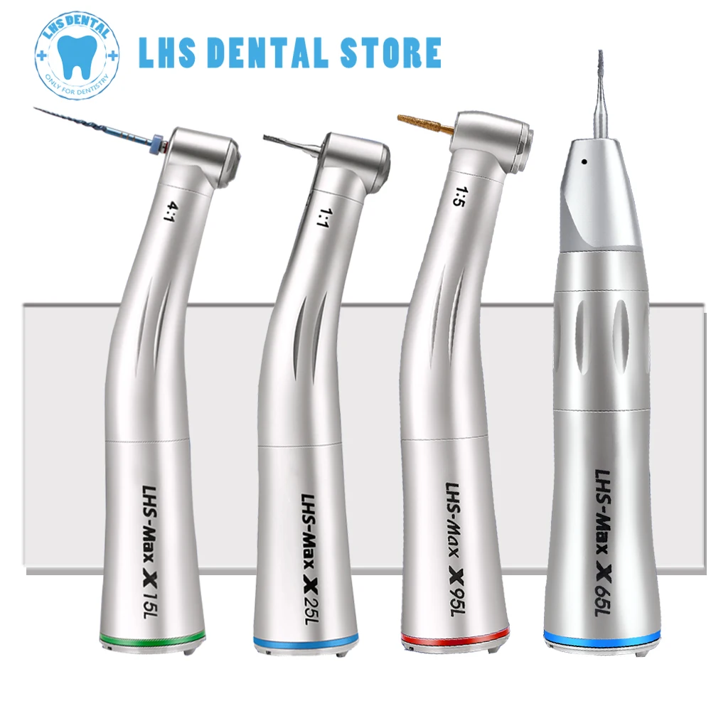 

Dental Contra Angle Handpiece with Optic Fiber, Low Speed, Dentist Tools, 1:1, 4:1, 1:5 Multiple models