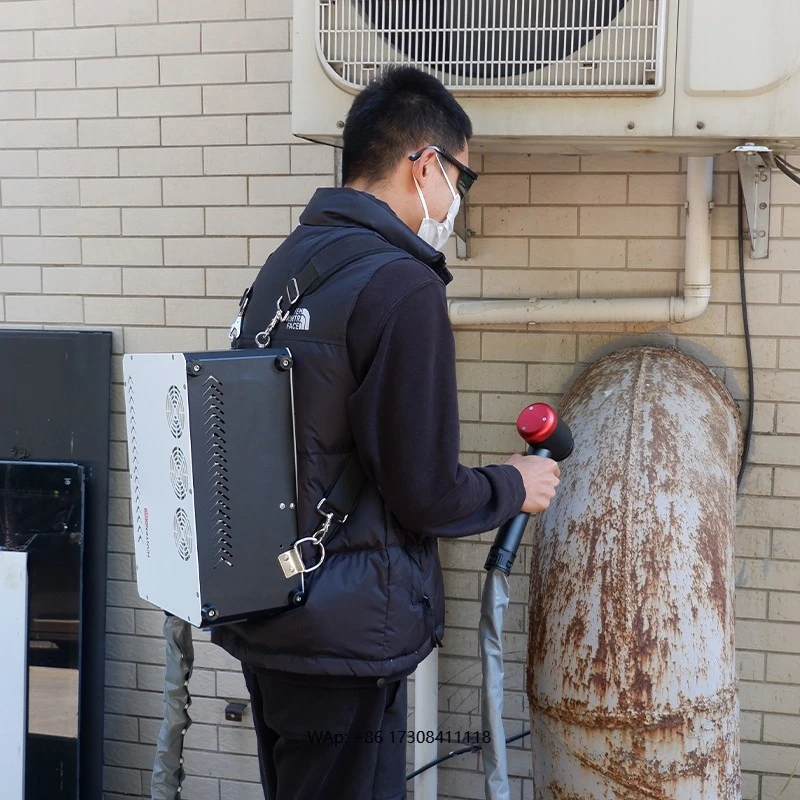 100W 200W Portable Cleaning Tool Efficiently Remove Rust Graffiti Oxidation for Metal