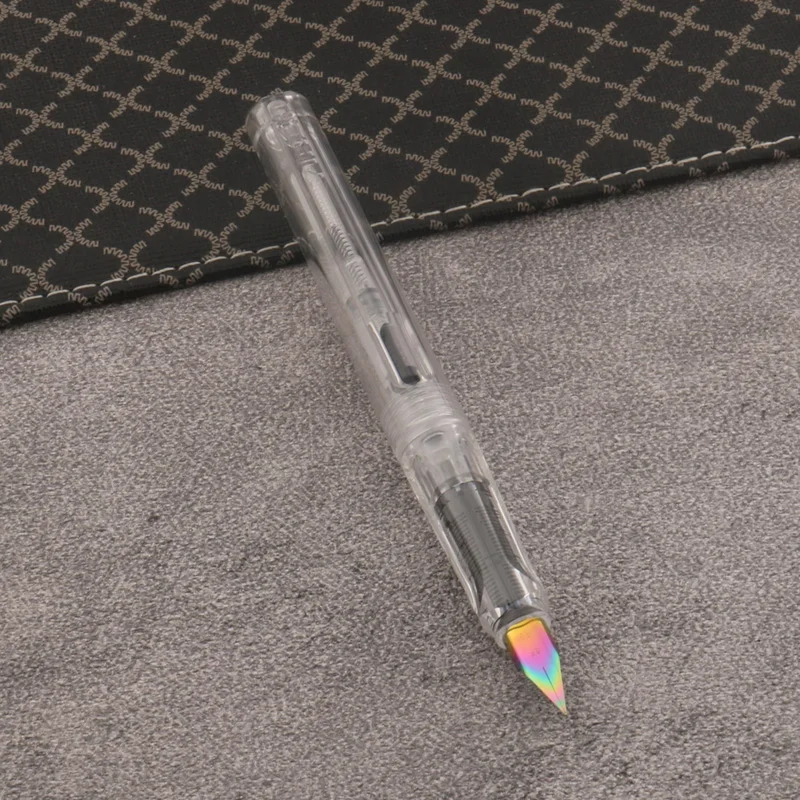 

1pc Posture Correction transparent Fountain Pen EF Nib Stationery Office School Supplies Ink Pens For Writing