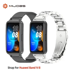For Huawei Band 9 8 10 Strap Metal Stainless Steel WatchBand for Huawei Band 8 9 10 Smartwatch Replacement Accessories