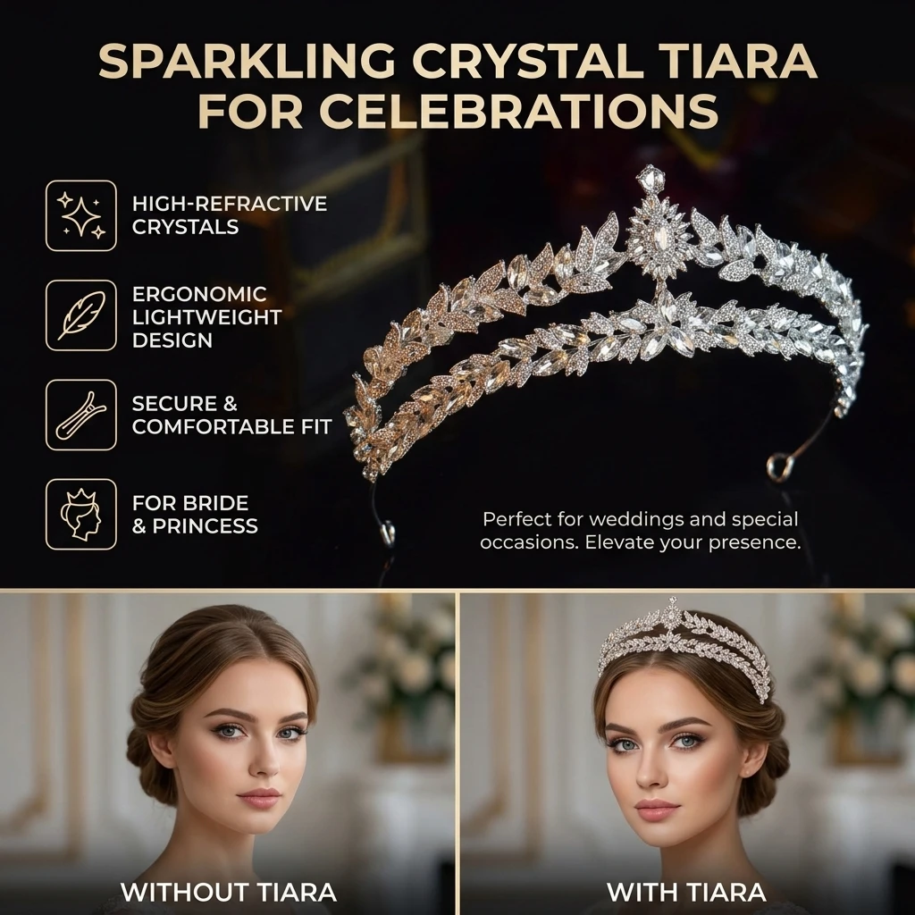 Bridal Tiara Sparkling Wedding - Women'S Wedding Accessories 评论和价格