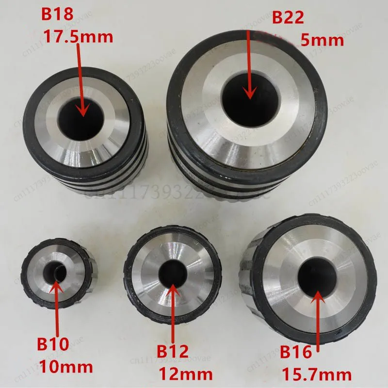Heavy‑Duty Three‑Claw Taper Drill Chuck Steel Shell Bench Drill Chuck B10 B12 B16 B18 B22 Replacement Part