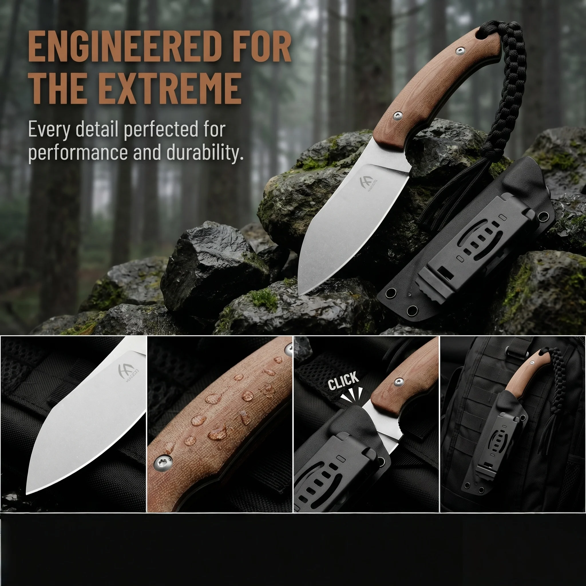 Lightweight Compact Outdoor Knife - Durable and Wear-resistant Material for Daily Commuting, Camping, and Casual Practical Cutti - view 4