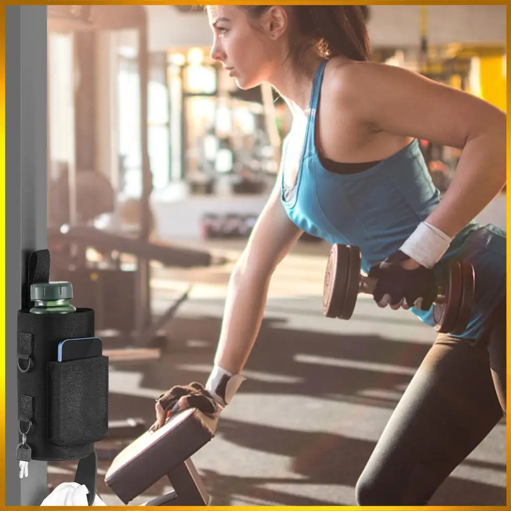 

Magnetic Bottle Bag with Shoulder Strap Water Bottle Holder Phone Holder for Men Women Workout Fitness Travel Outdoor