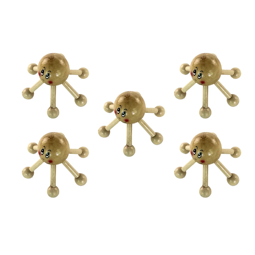 

5 шт. массажер для головы, массажер для головы, уникальный дизайн, портативный массажный инструмент для рефлексологии тела, практичное устройство для ухода за кожей