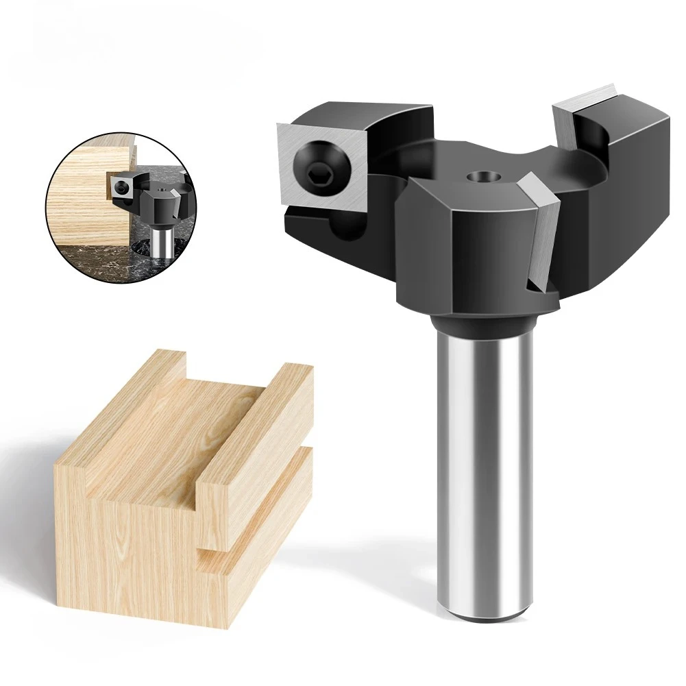 

1PC 12mm 1/2" Shank 3 Teeth T-Slot Router Bit Milling Straight Edge Slotting Milling Cutter Cutting Handle for Wood Woodwork