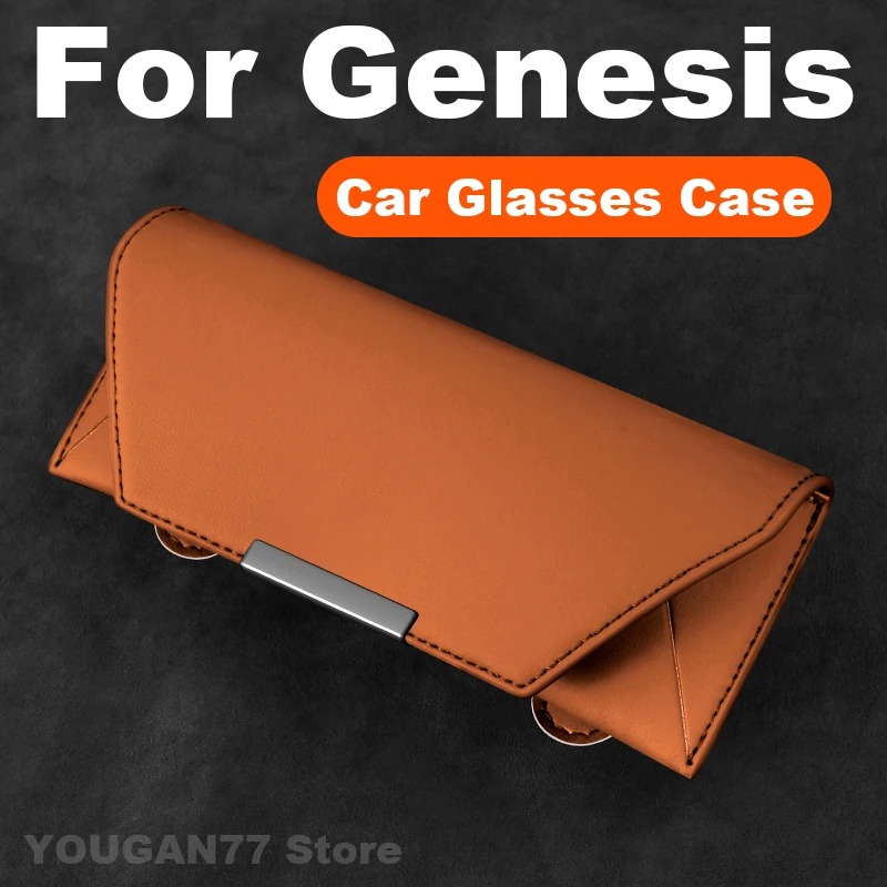 

Universal Car Glasses Case For Genesis GV60 GV80 GV70 G70 G80 G90 2025 Sunglasses storage box Genesis Interior Accessories