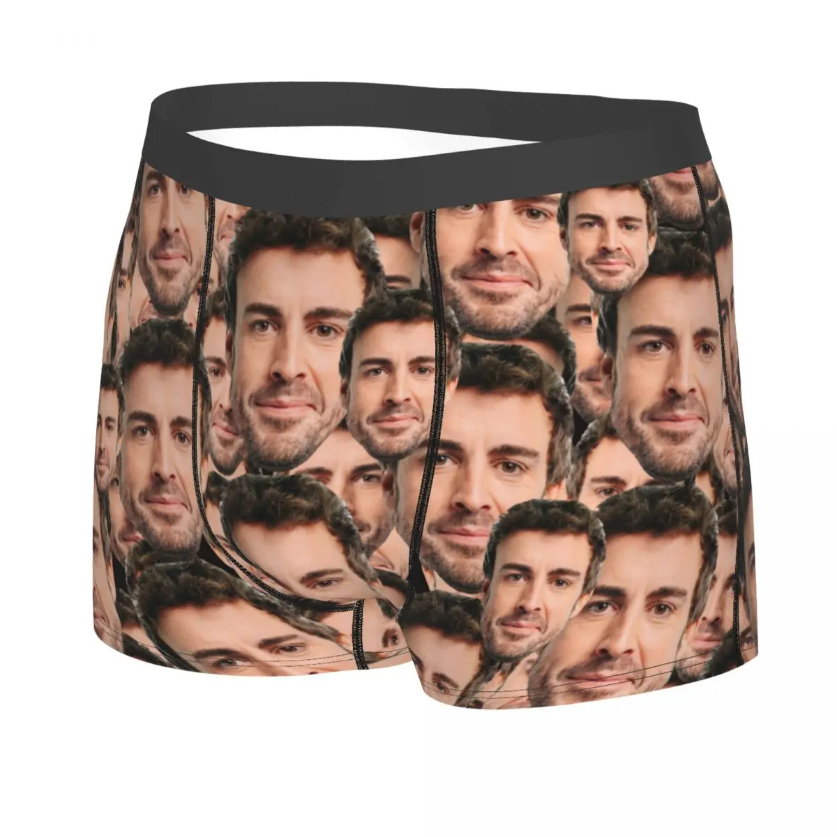 Alonso alonso boxer shorts para homens, cuecas muito respiráveis, shorts de impressão de alta qualidade, ideia do presente