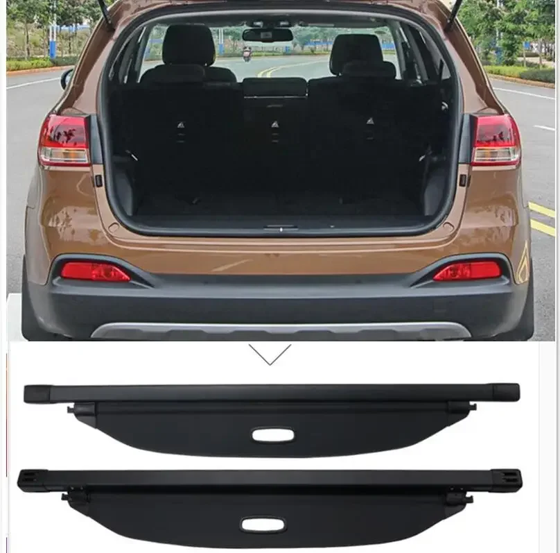 1set For Kia Sorento 2015 2016 2017 2018 2019  Rear Trunk Cargo Cover Screen Shade Security Shield Car Styling Auto Accessories