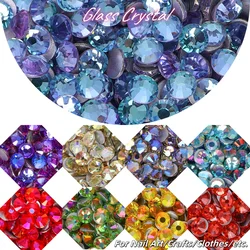 SS3-SS30 Blue Fairy Non Hotfix Rhinestones Flatback Crystals Stones Nail Gems Glue on Diamond Strass DIY Decoration Accessories