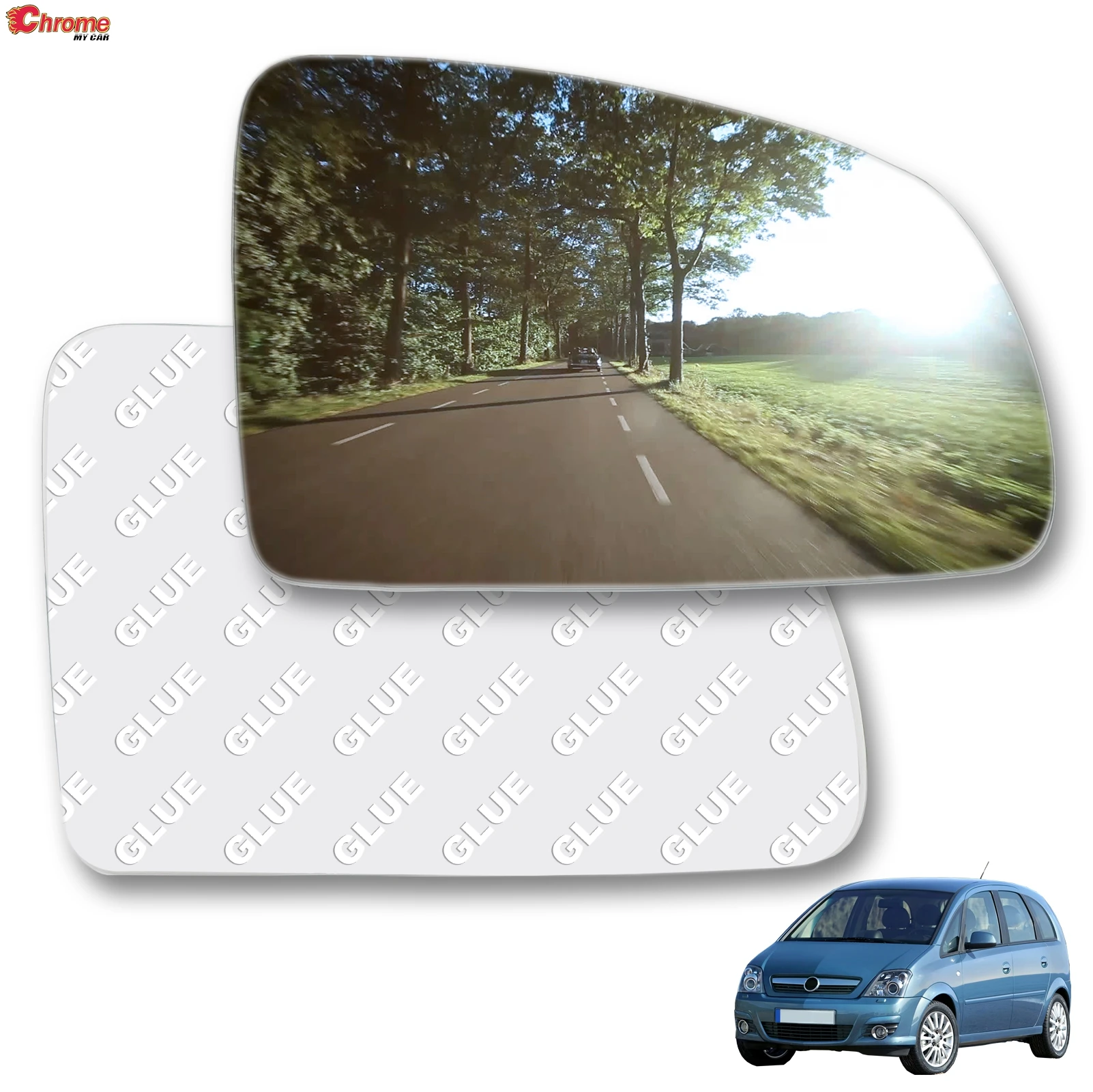 

Right hand passenger side For Vauxhall Meriva MK1 A 2003 2004 2005 2006 2007 - 2010 wing mirror glass Convex Rear View Rearview