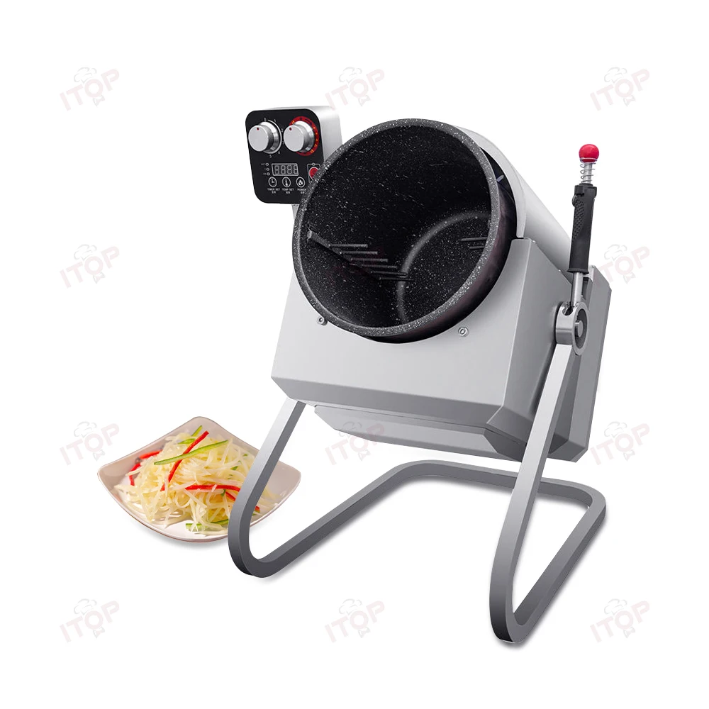 Afbeelding 5: STLF JW Kookmachine Levering Fast Food Afhaalmaaltijden Kantine Kookoven Commerciële Intelligente Drum Kookrobot