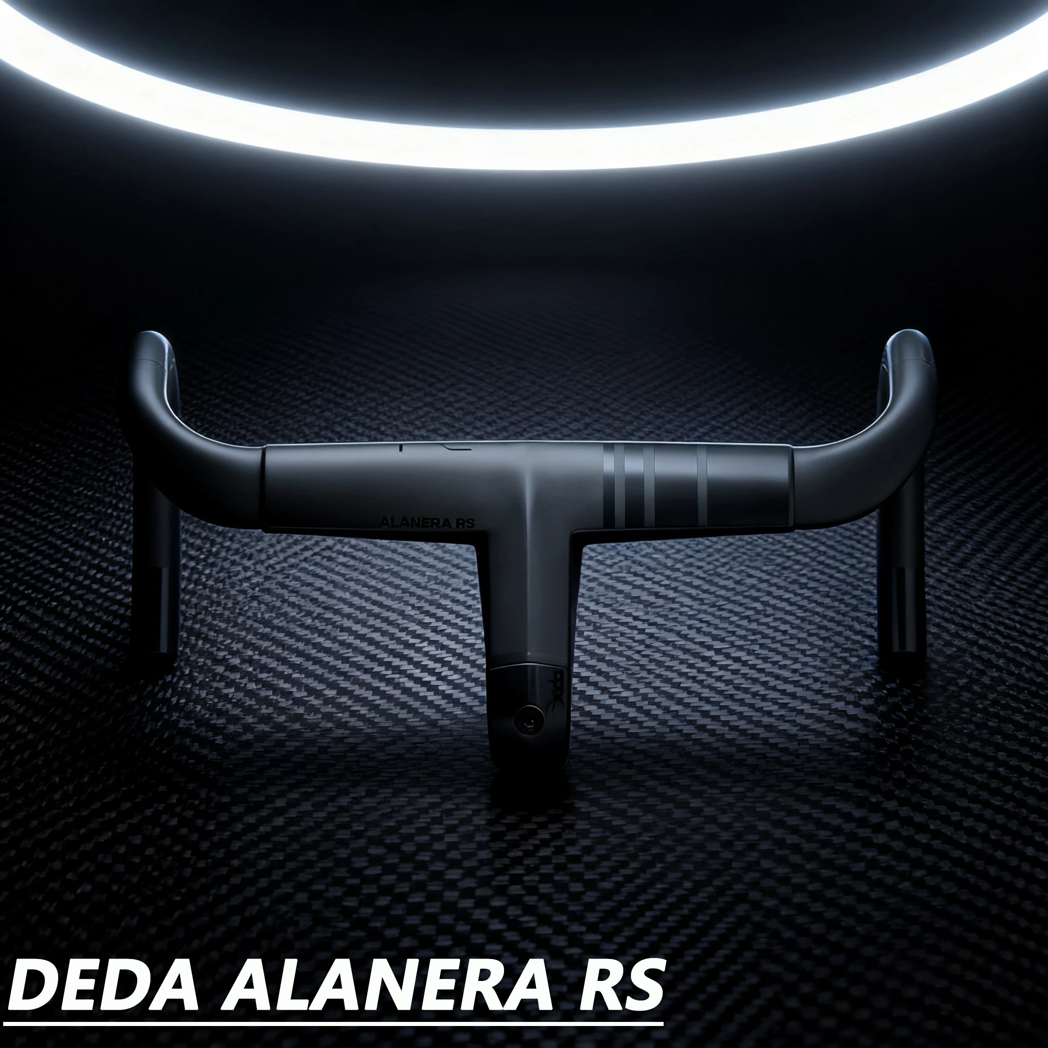 

Deda Alanera RS Road Handlebar Full Internal Cable Routing Carbon Integrated Cockpit 28.6mm with Bike Computer Holder Di2