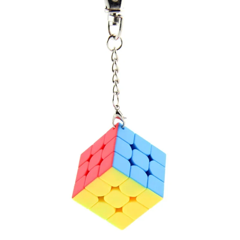 

3cm Mini 3x3x3 Magic Cube KeyChain Professional Educational Toys Key Ring Cubo Magico Puzzle Children Educational Toys