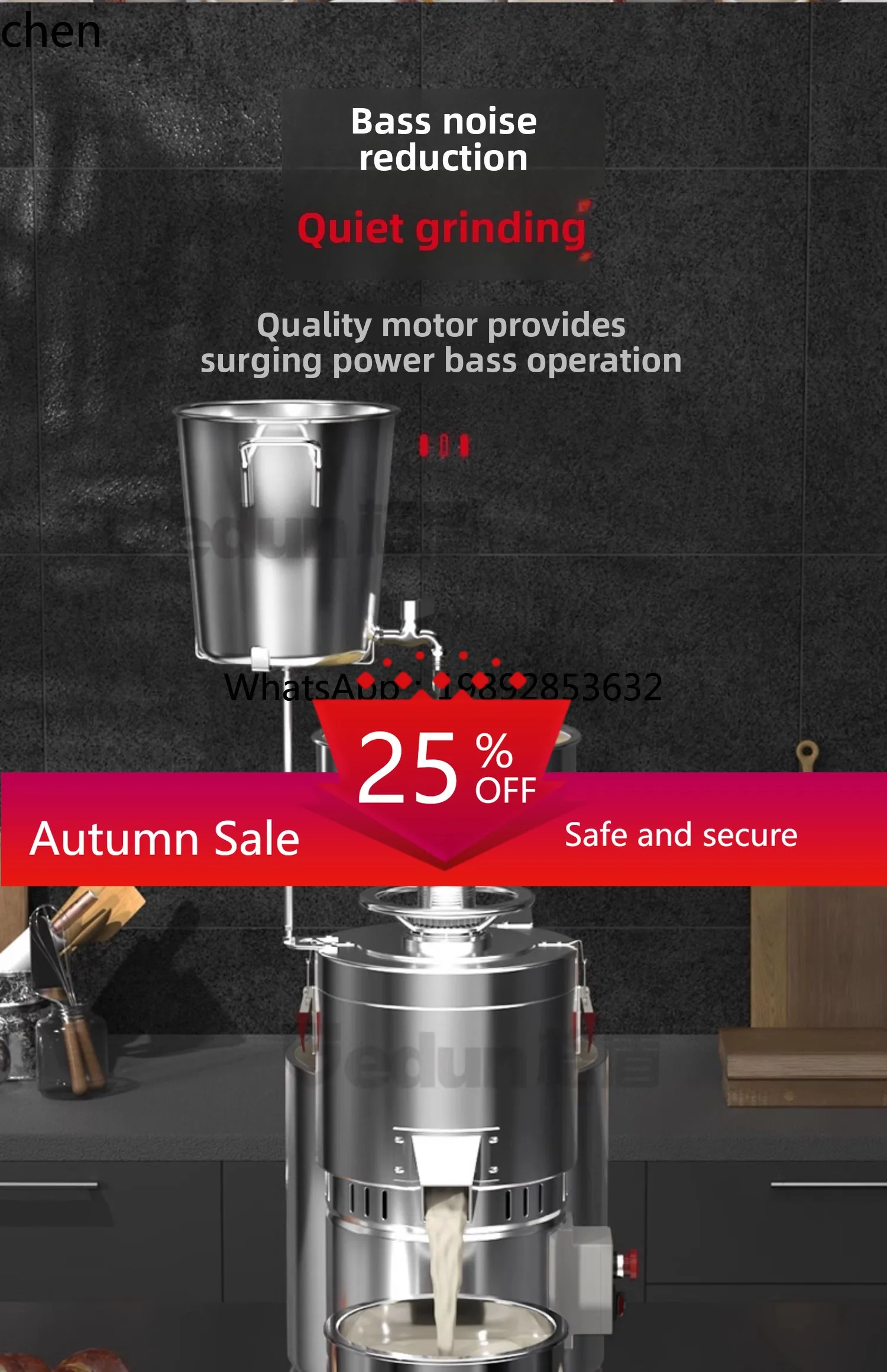 

Soybean Milk Machine Commercial Automatic Mortar Soybean Pudding Brain Machine Fresh Grinding Milk Machine Small