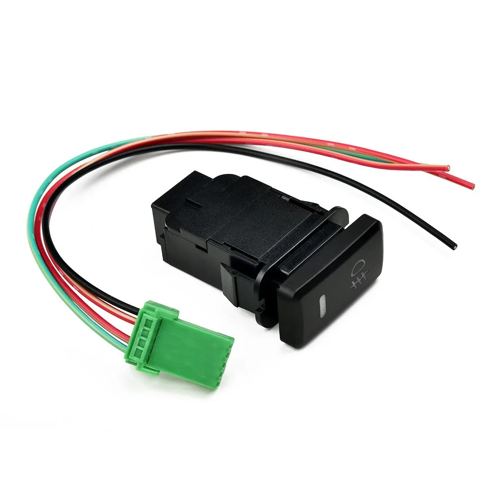 39mm Push Button Switch Oxide Black Push Button Switch Logo Symbol Signal Car Power Switch For Toyota For Tacoma