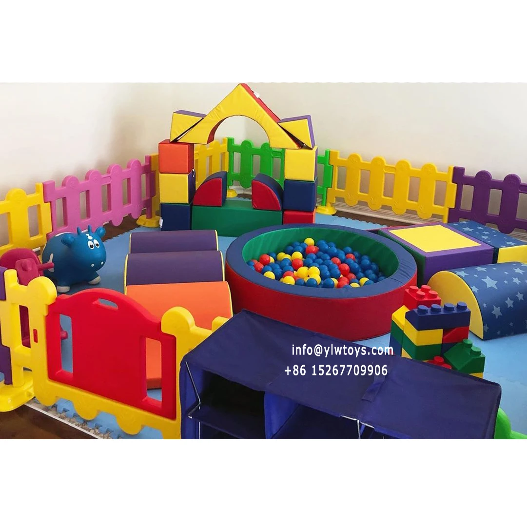 YLWCNN Kids Indoor Soft Playgound Park Baby Birthday Party Games Portable Outdoor Play Equipment Infant Soft Play Area