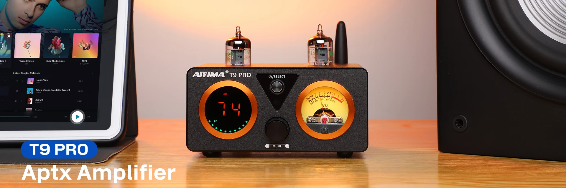 AIYIMA Audio Update A80 TPA3255 Bluetooth DAC Stereo PFFB Leistungsverstärker 300Wx2 Klasse D 2.0 Hi-Res Digitalverstärker mit TRS OPT USB – Detail 2