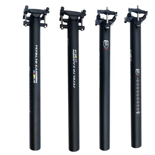 Imagen 2 del producto FCFB tija de sillín de carbono súper ligera tija de sillín de bicicleta MTB tija de sillín de bicicleta de carretera 27,2 30,8 31,6 33,9 34,9*350 400mm piezas de bicicleta
