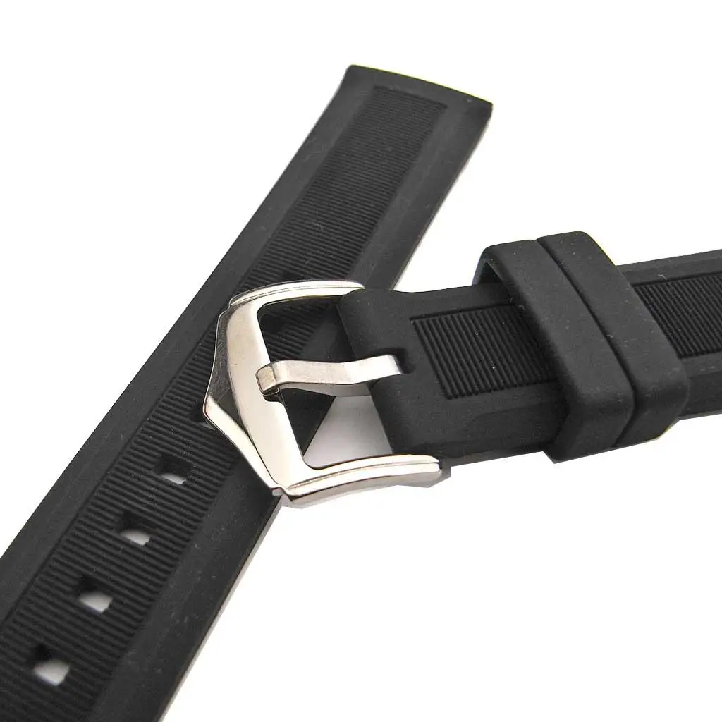Rubber Strap Band Flexible Soft Silicone Watch Strap 19mm Quick Install Wristwatch Band for Sports Watches