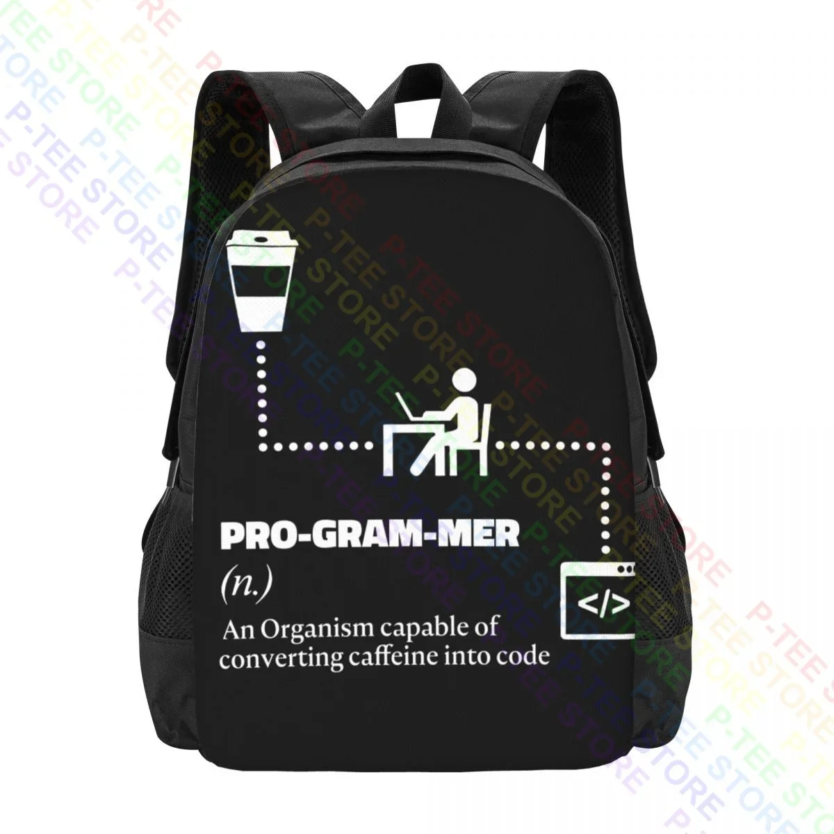 Programmer Flowchart C# Java Python Oracle HtmlBackpack Large Capacity Softback Storage Bag