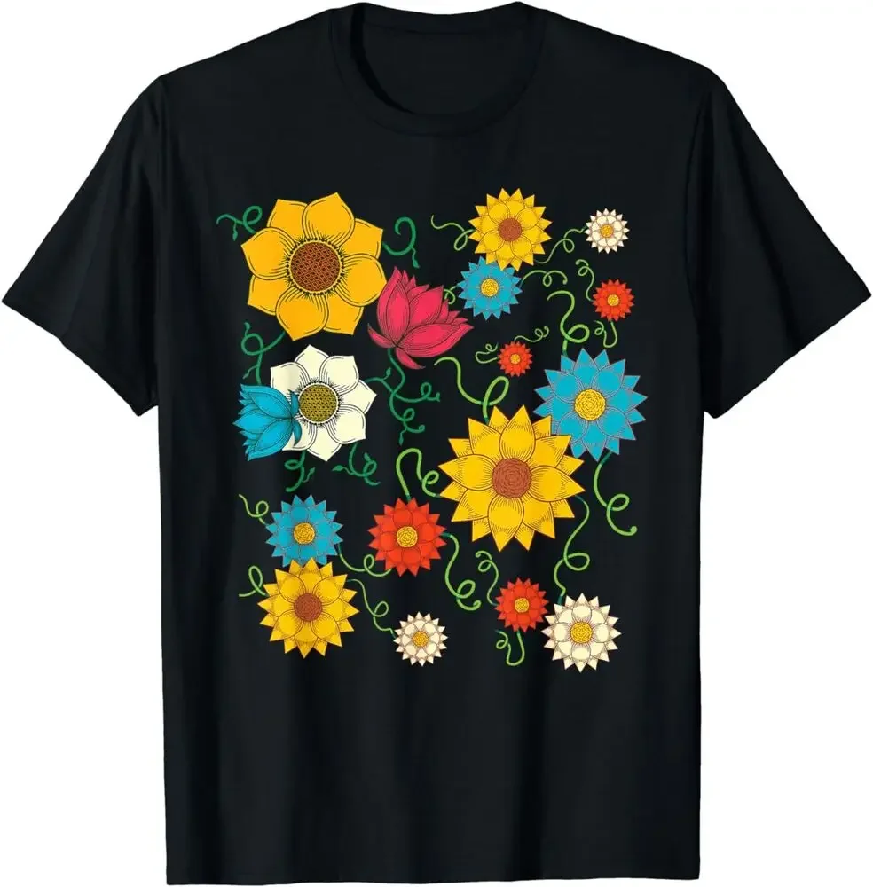 Beautiful Garden Flower Botanical Design Gift Idea Premium T-Shirt  Tees High Quality 100%Cotton Short Sleeve