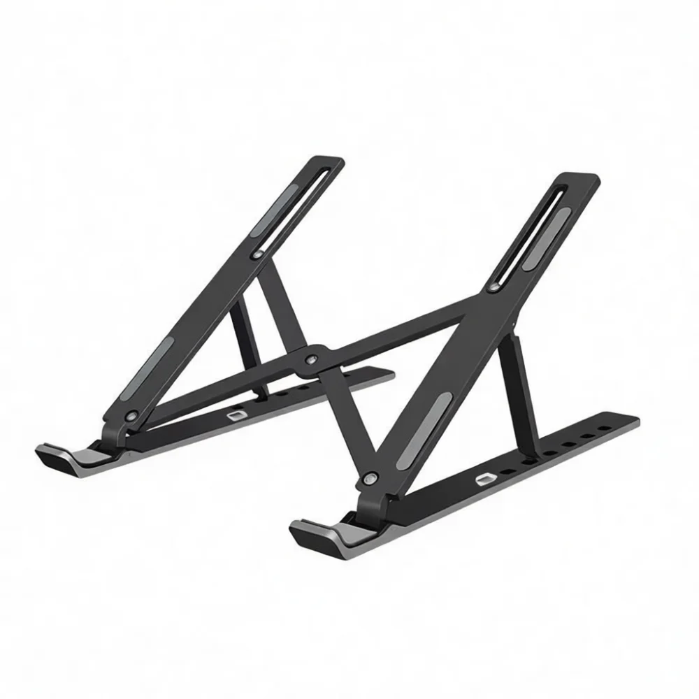 Portable Aluminum Laptop Stand Foldable Notebook Holder Cooling Riser Ergonomic Desktop Mount Base For Computers Tablet Office