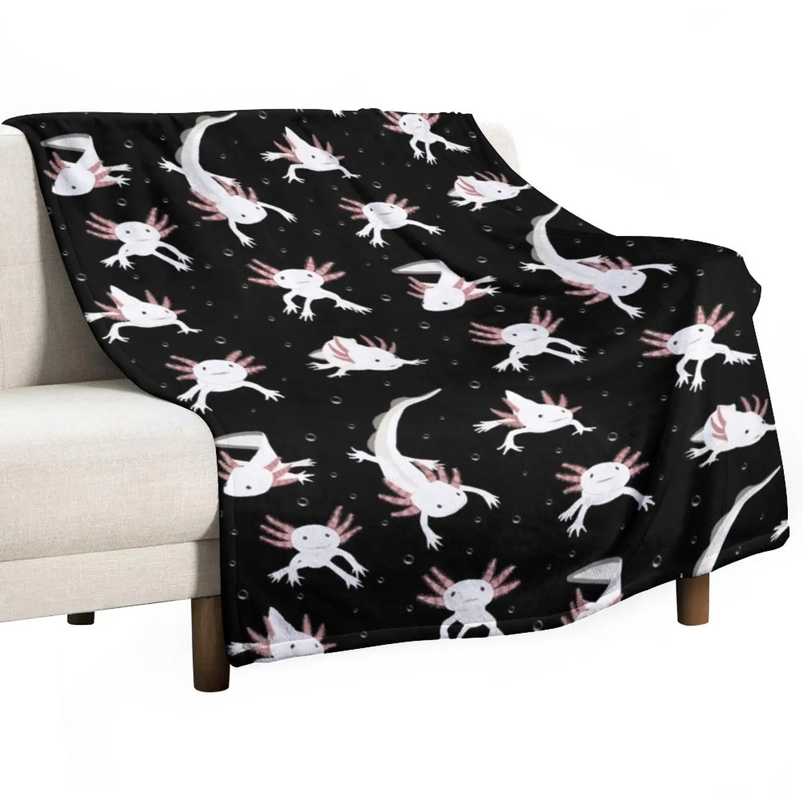 

Axolotls Throw Blanket Baby Summer Beddings christmas gifts Blankets