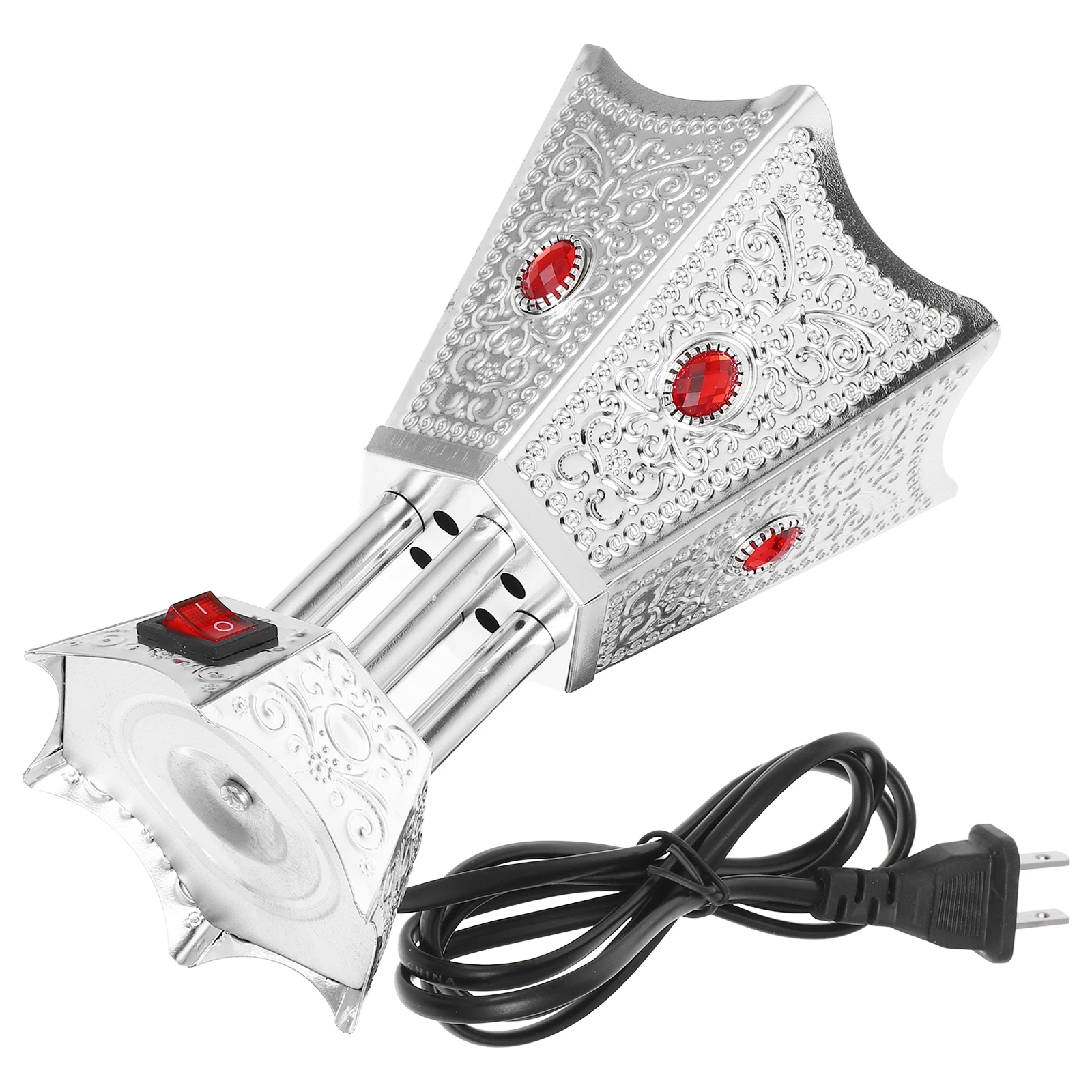 

Electric Incense Burner Metal Plug In Censer Retro Aroma Therapy Burner For Home Decor Vintage Tabletop Decoration