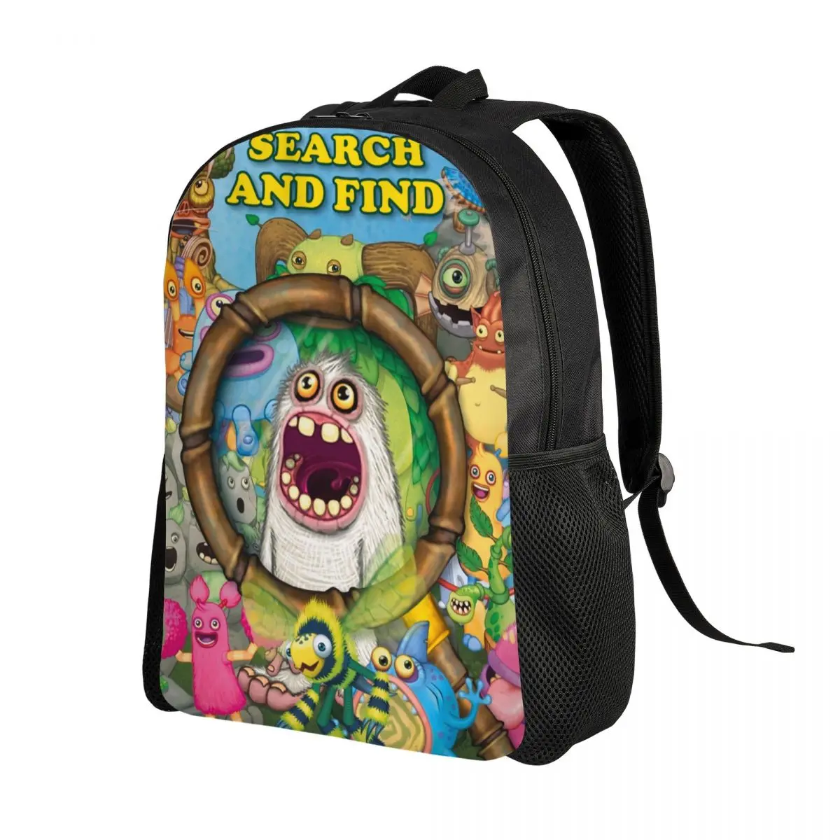 My Singing Monsters Characters Travel Backpack Men Women School Laptop Bookbag Cartoon Anime Game College Student Daypack Bags