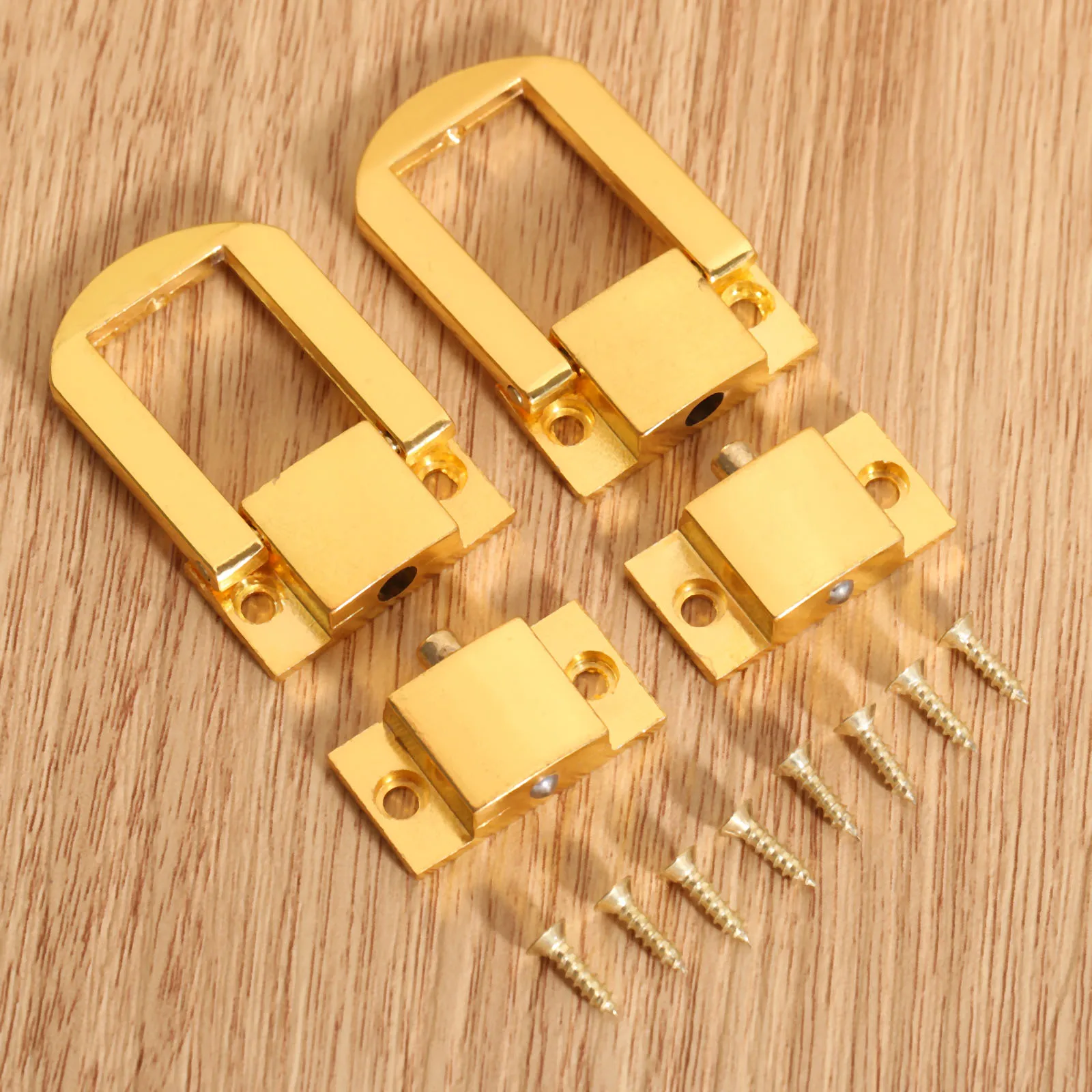 1pc  Vintage Box Latch Hasps  30*24m Wooden Jewelry Box Decorative Padlock Hasps Latch With Screw Furniture Hardware