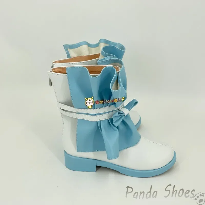 Shiina Niki Cosplay Shoes Anime Game Ensemble Stars Cos Blue Boots Comic Cosplay Costume Prop Shoes for Con Halloween Party