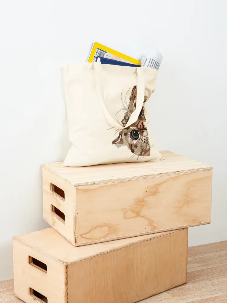 تطل على شكل قطة حمل الحقائب الفاخرة النساء شخصية حمل قماش حمل الحقائب المتسوق حقيبة المرأة قماش #4