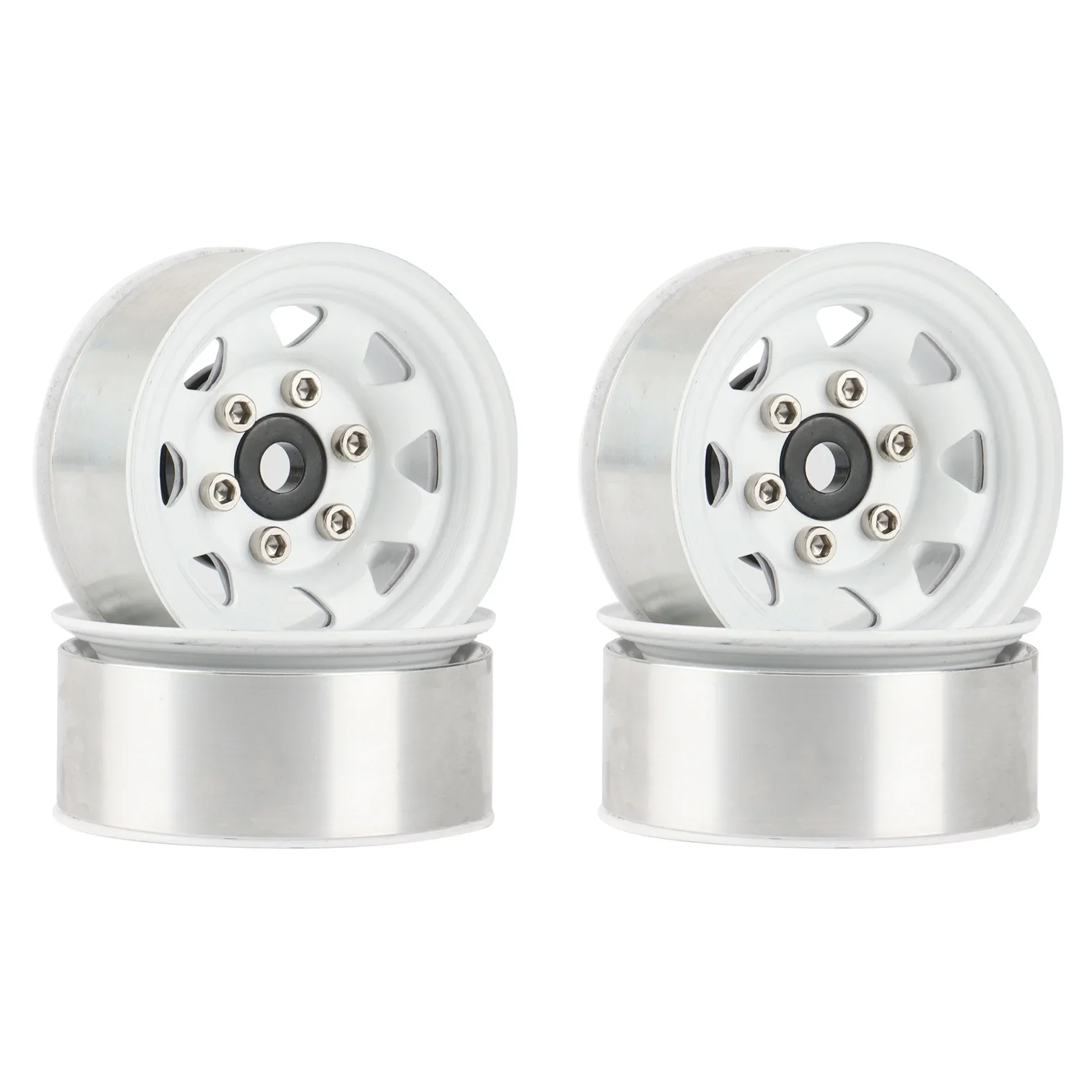 for 4PCS 1.55 Metal Beadlock Wheel Rim Hub for 1/10 RC Crawler Car Axial Yeti Jr 90069 RC4WD D90 TF2 Tamiya CC01 LC70 MST,1