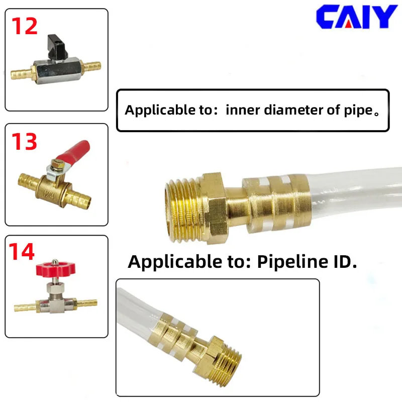 Pneumatic mini Ball Valve Quick Fitting 4mm 6mm 8mm 10mm 12mm Hose Air Compressor Water Gas Oil Shut Flow Control Connector