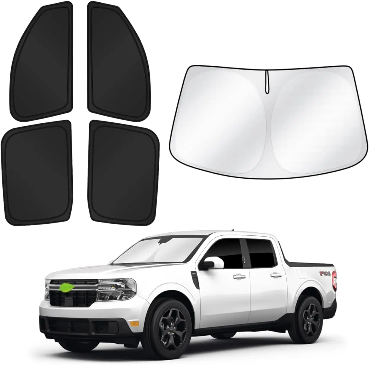 

Солнцезащитные шторки для Ford Maverick на лобовое стекло и окна, 5 шт., черные, для конфиденциальности и охлаждения