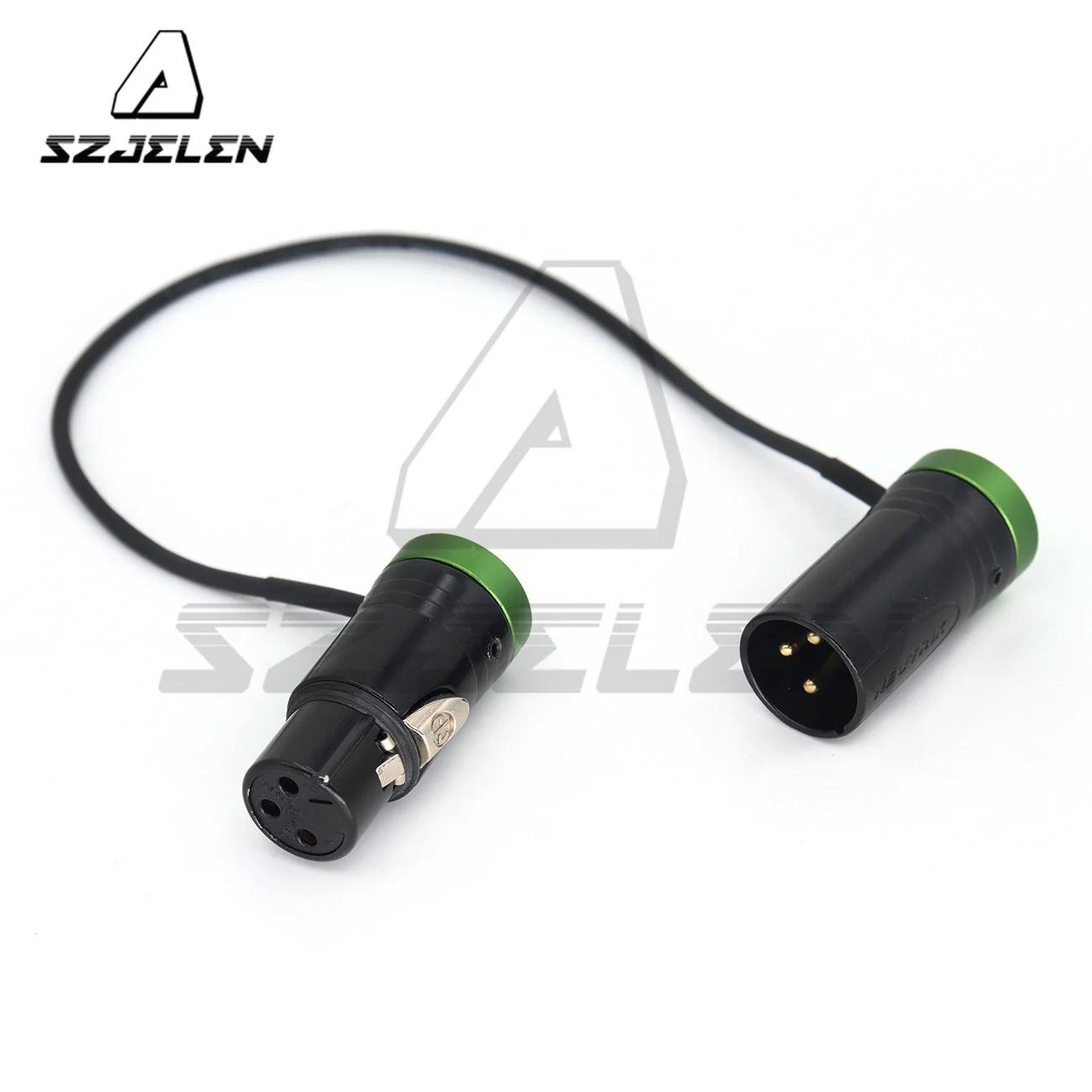 Low-Profile Right Angle XLR 3-pin to 3-pin female, suitable for Sound Devices / ZOOM F4 F8 XLR shielded jumpers