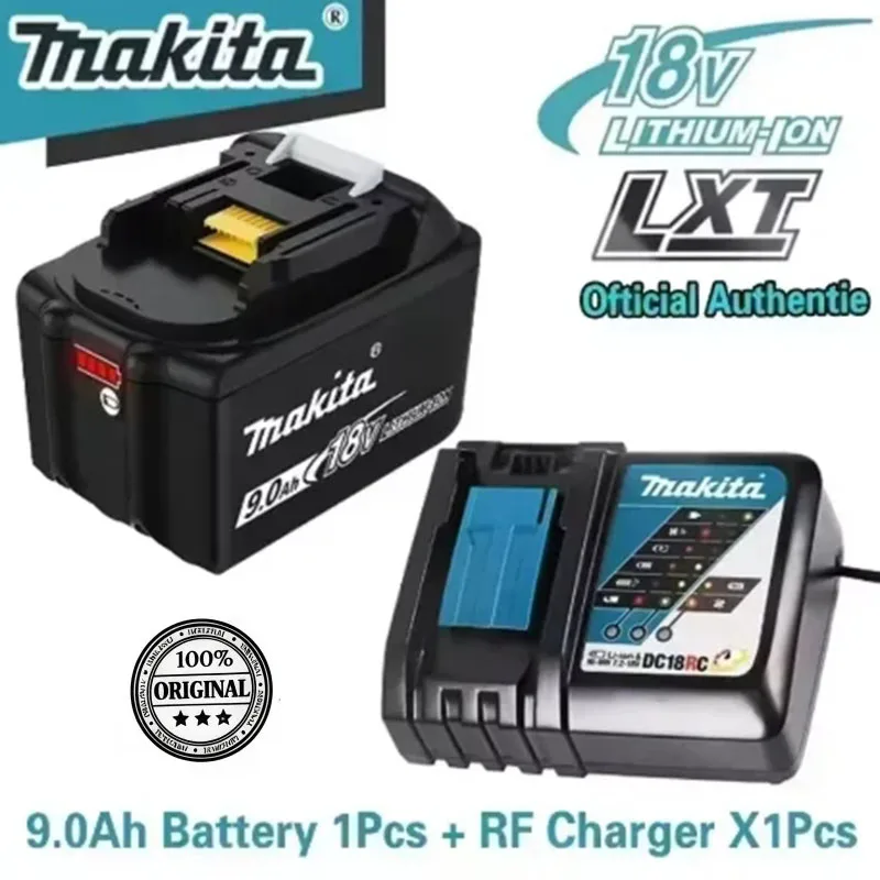 100% 💥 Batterie Makita originale 18V 9.0AH, batterie rechargeable, batterie pour outil électrique Makita 5Ah6Ah BL1850 BL1860B, chargeur Makita 18V