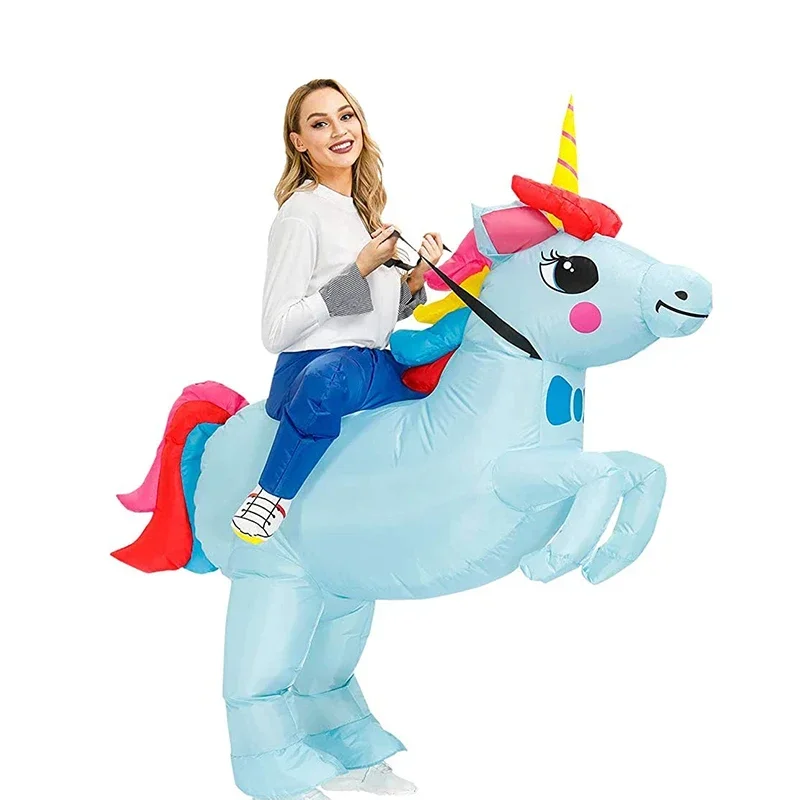 RT01 زي قابل للنفخ للبالغين، أزياء الهالوين القابلة للنفخ، زي يونيكورن للبالغين، أزياء الهالوين للبالغين للنساء، تكلفة تفجير Gf1