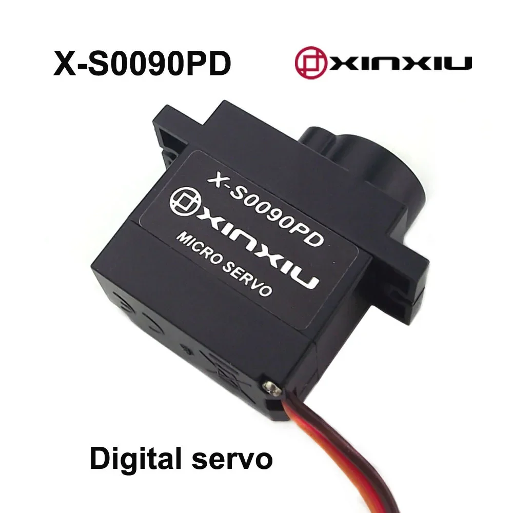 Servo Digital de 360 grados de rotación, 9g, Micro engranaje de plástico, 1,5 kg.cm, 4,8-6V, para XINXIU, X-S0090PD, RC, coche, avión, Robot