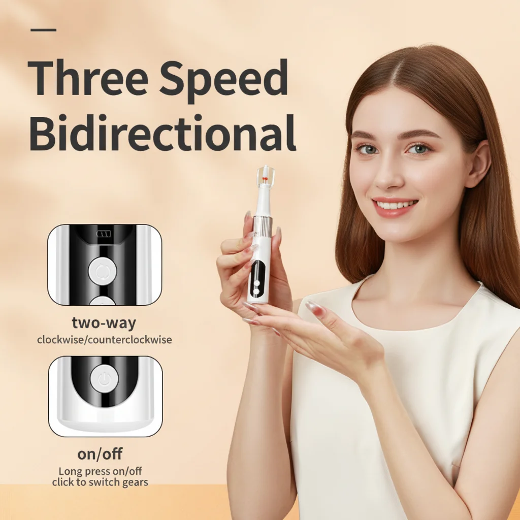 전동 네일 폴리셔 드릴 비트 전문가용 손톱 연마 광택 죽은 피부 제거 아트 샌딩 파일 펜 매니큐어 기계