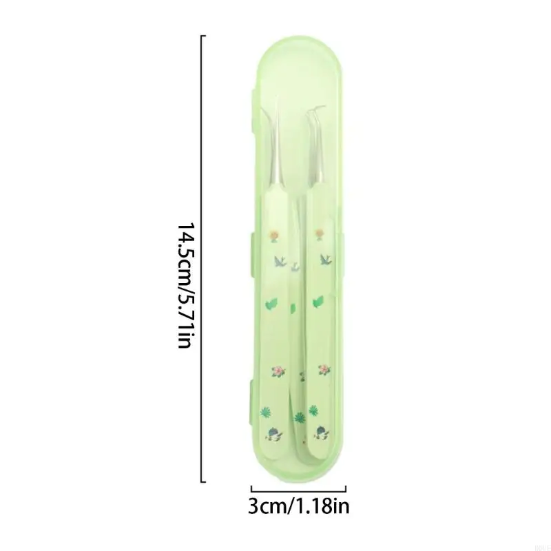 D0Ue 3 PCS Tiptes tête noire retrait d'acné Extracteur tête noire Tweezers pour routine quotidienne soins