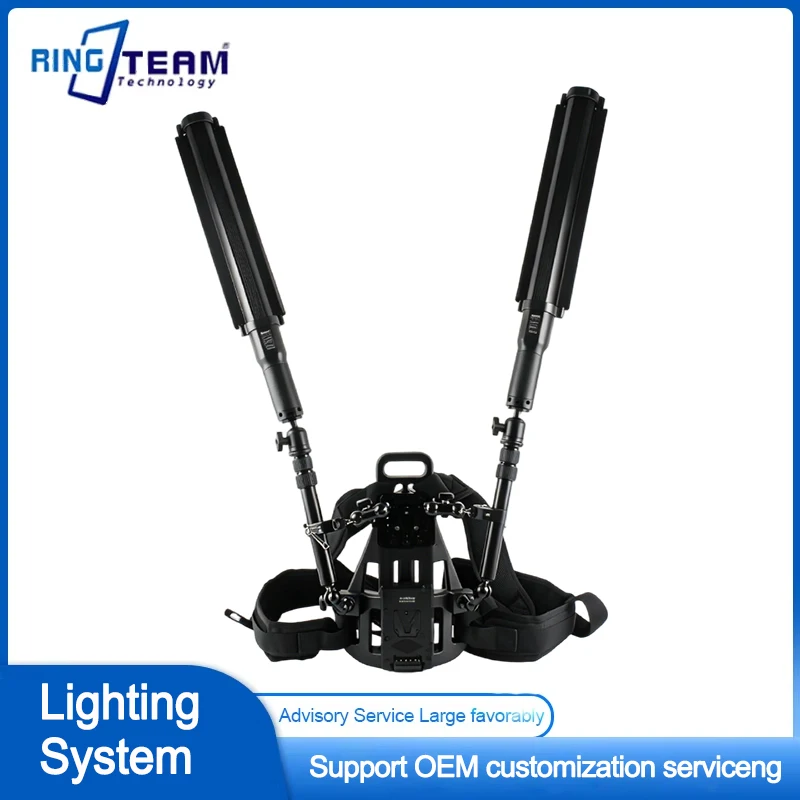 V-Mount Multi-functional Lighting Carrying System Hands-Free Operation for Outdoor And Dynamic Shooting