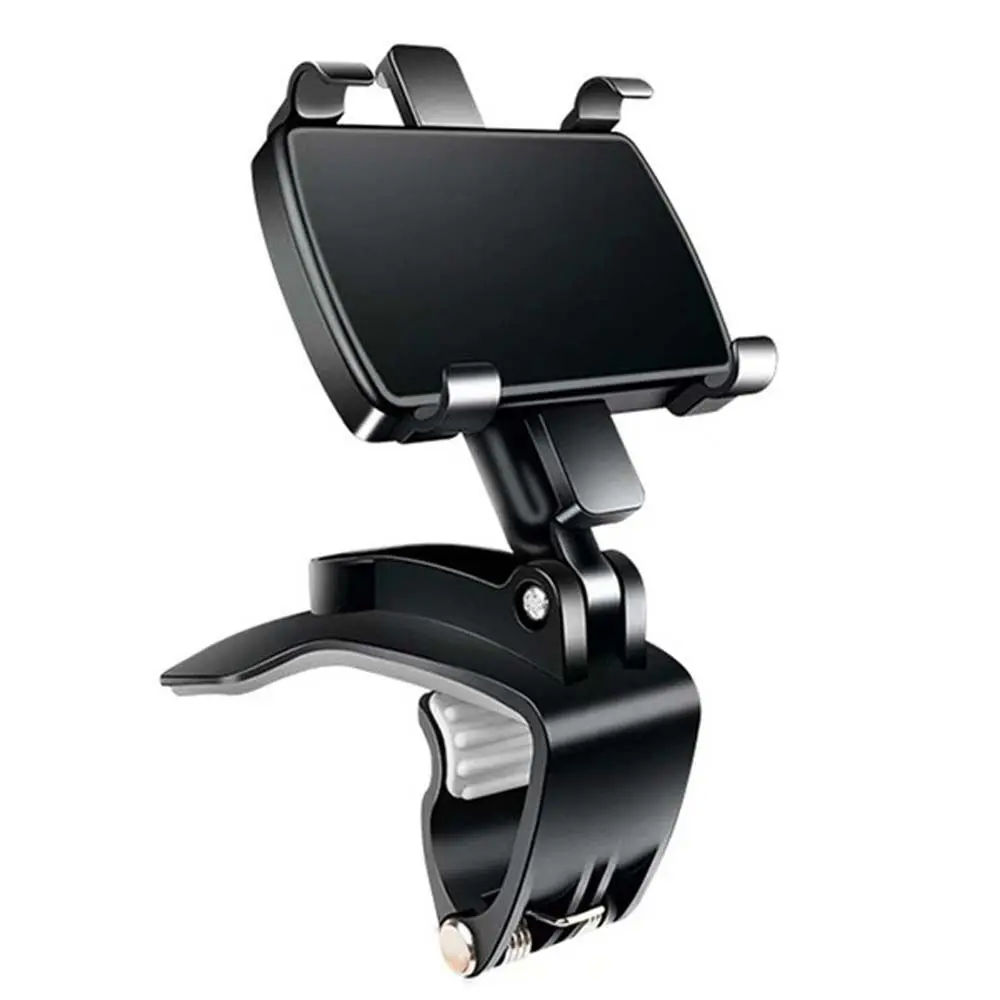 

Visor Clip Mount Rear View Mirror Automobile Bracket Smartphone Stand Car Phone Holder GPS Navigation Rack Car Dashboard Mount