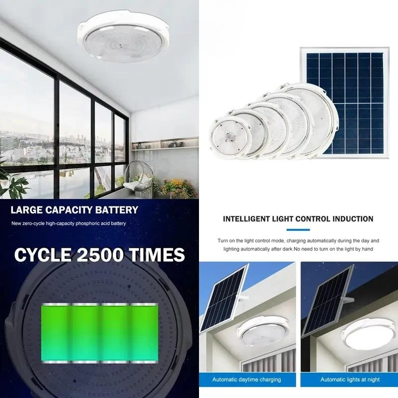 for  Modern Round LED  Light 40W 60W 100W 200W 300W Waterproof Indoor Outdoor Balcony Lamp