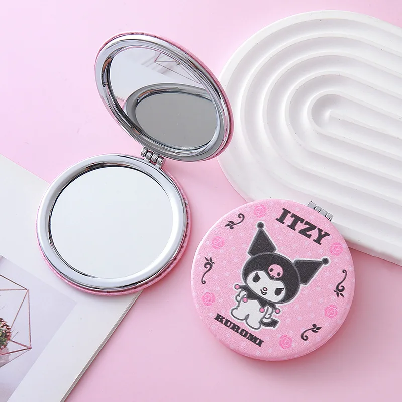 

Y2K Sanrio Kuromi Anime Folding Mirrors Kawaii Portable Fold Makeup Mirrors Women Looking Glass Cosmetic Tool Gift For Friends