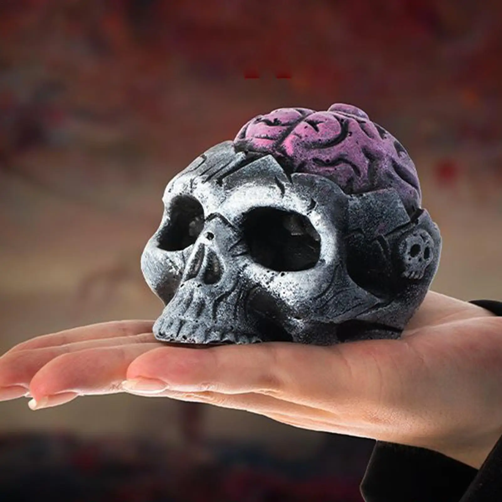 スケルトンホイッスルハロウィンスカルヘッド怖い脳デザインいたずら警告ツール若者のための写真プロップキャンプハイキング夜間