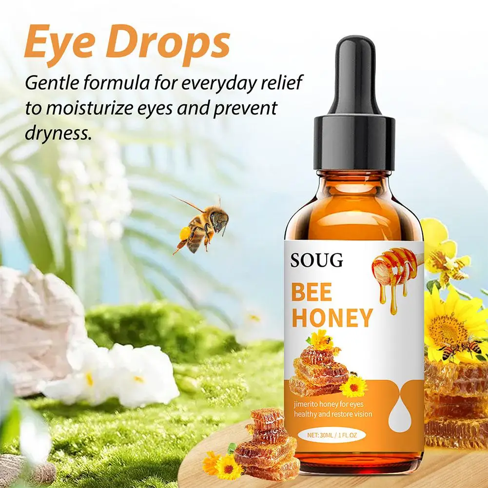 30ml Jimerito Honey For Eye, Jimerito Honey Eye Drops, Jimerito Bee Honey For Eye, Stingless Bee Honey Eye Drops Body Care